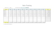 Sales Tracking By Year