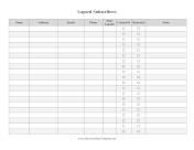 Lapsed Subscribers Contact List template