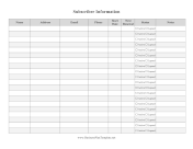 Subscriber Contact List template